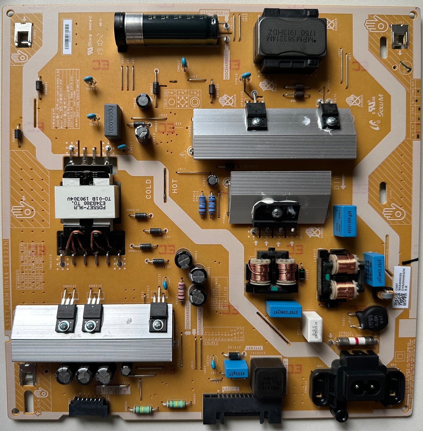 SAMSUNG UN55RU7200FXZA TV POWER SUPPLY BOARD