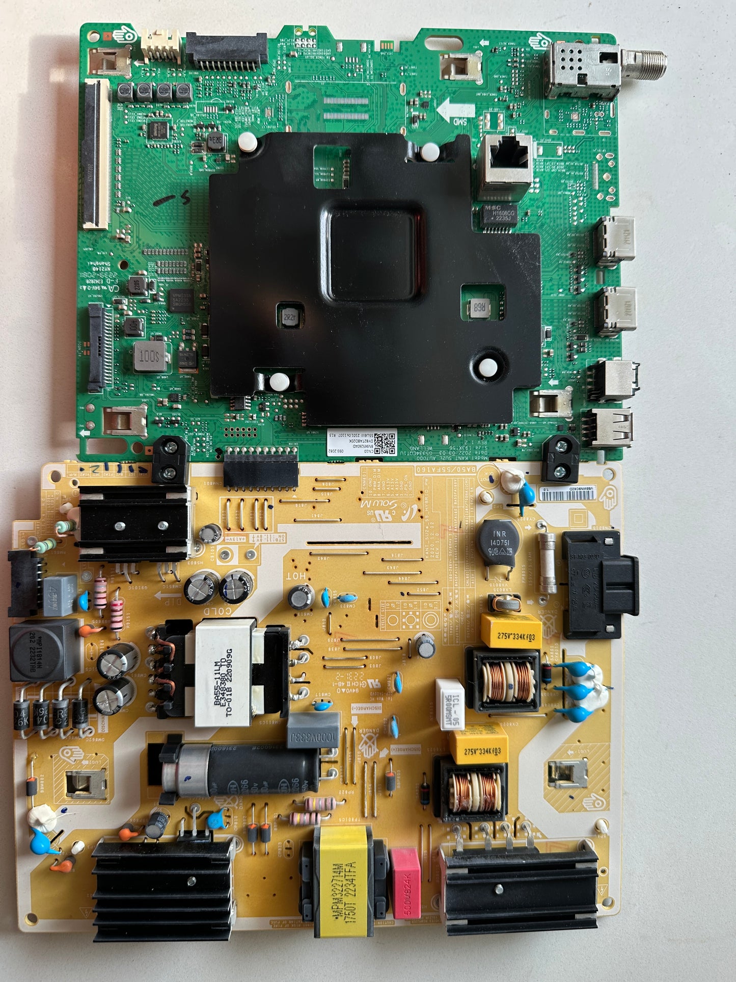 Samsung UN55TU7000 TV MOTHERBOARD AND POWER SUPPLY COMBO
