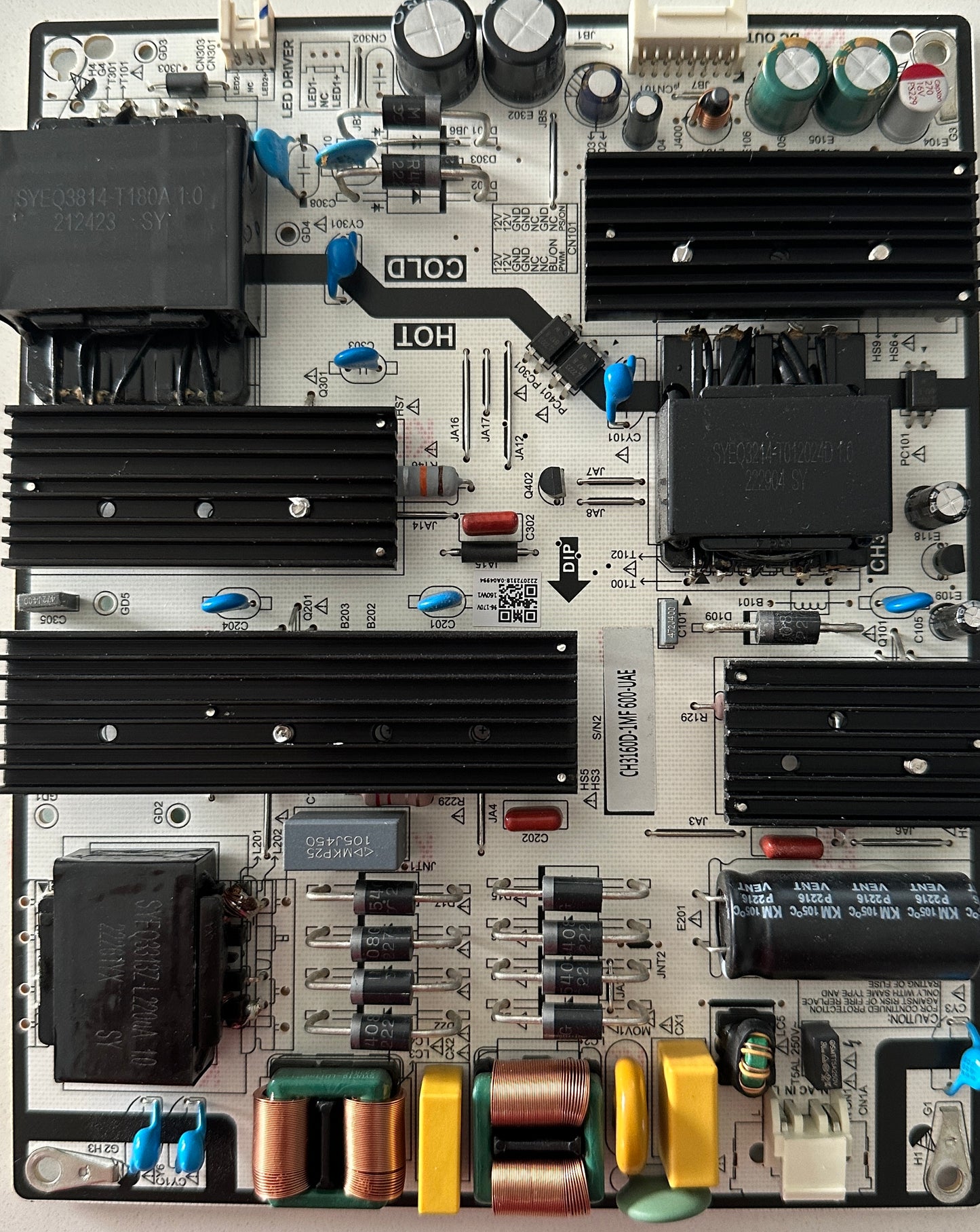 RCA RTRU5829-CA TV POWER SUPPLY BOARD