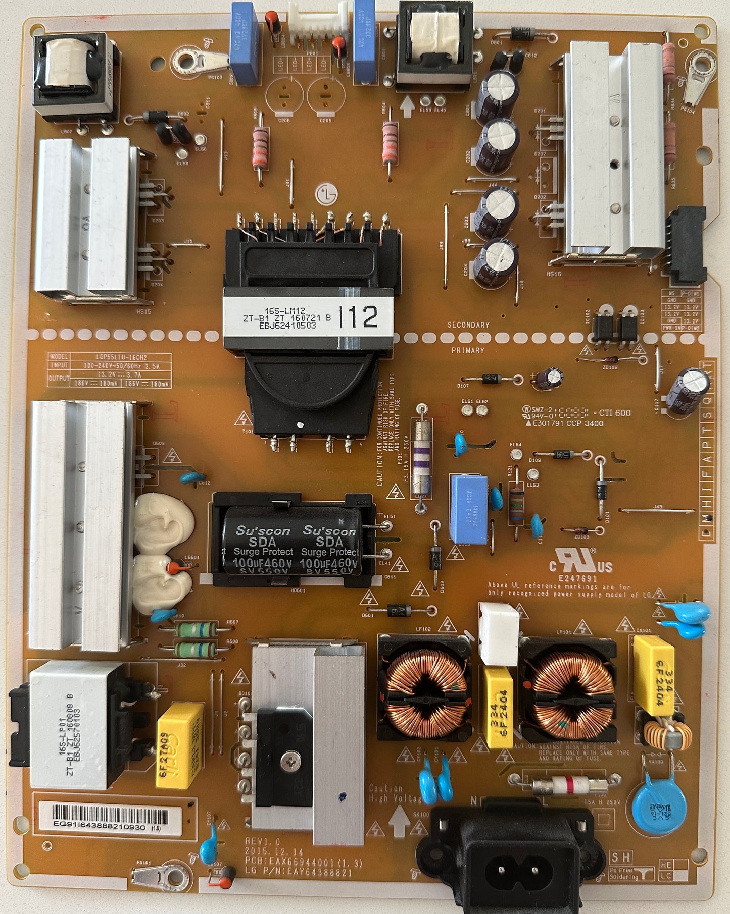 LG 55UH6150 TV Power Supply Board