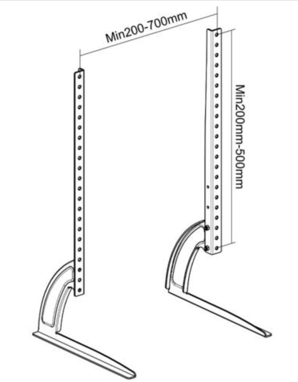 New Table Top Stand For 43” TO 65” SMART TV